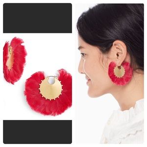 ♠️NWT ♠️Kate Spade Full Feather Earrings